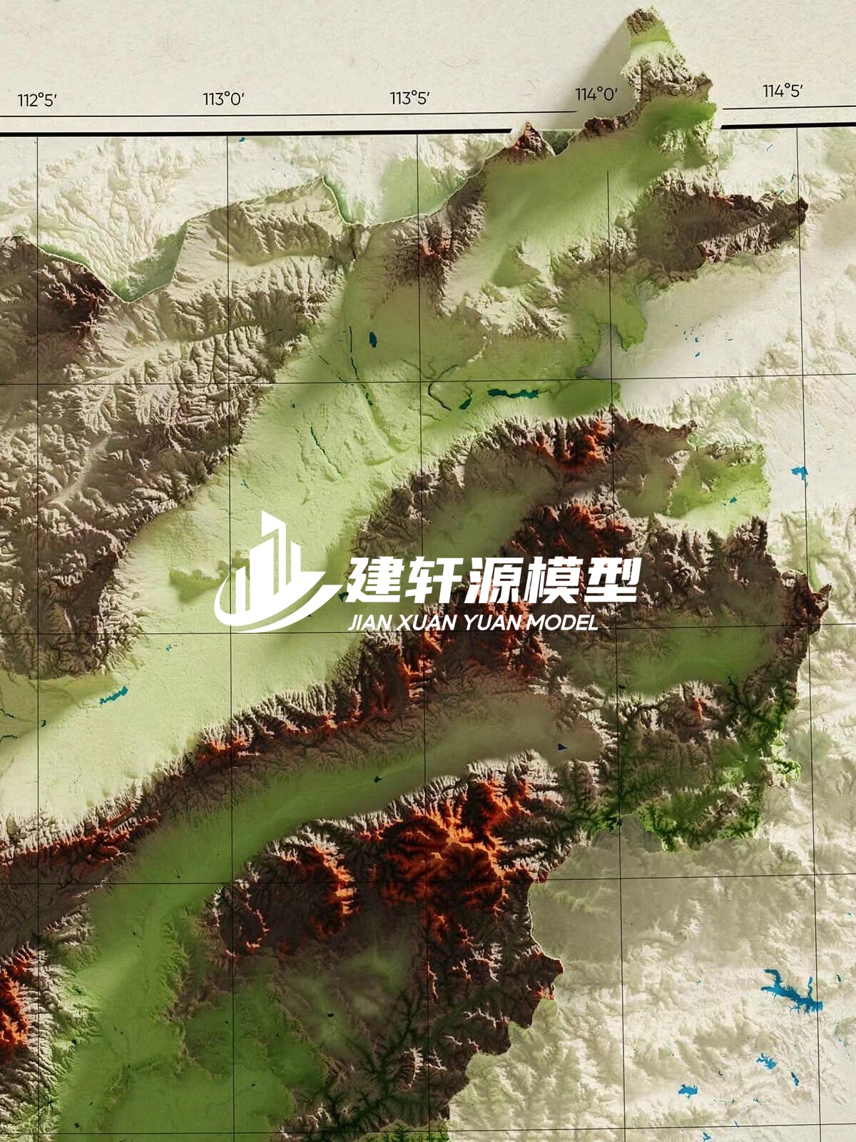 琼山地形模型制作